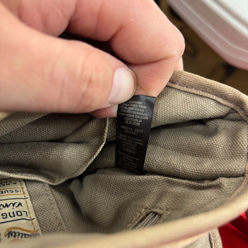 Fossil Long Live Vintage Issue 54 Canvas Crossbody Bag Cream Brown Messenger - Picture 12 of 16